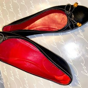 Gucci inside red flats